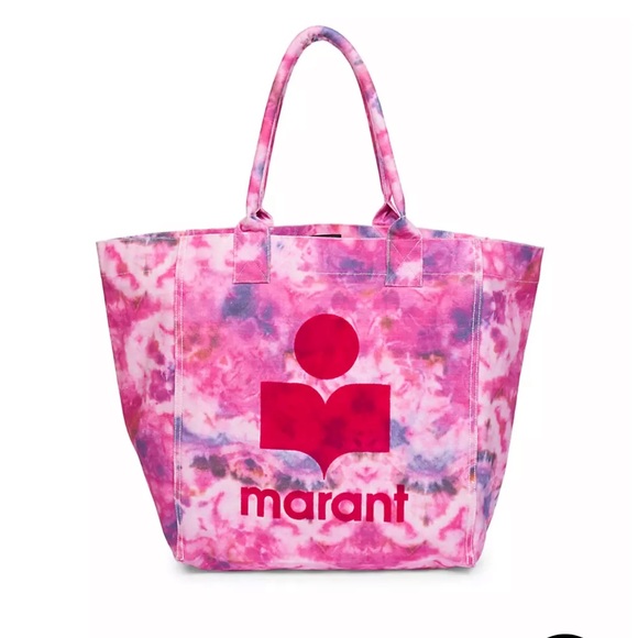 Last one remaining! Isabel Marant Yenky Tie-Dye Canvas Tote- Pink - Picture 2 of 9